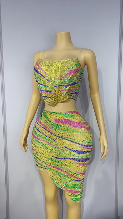 CELESINYI Caihen Crystal Wave Two-Piece Set