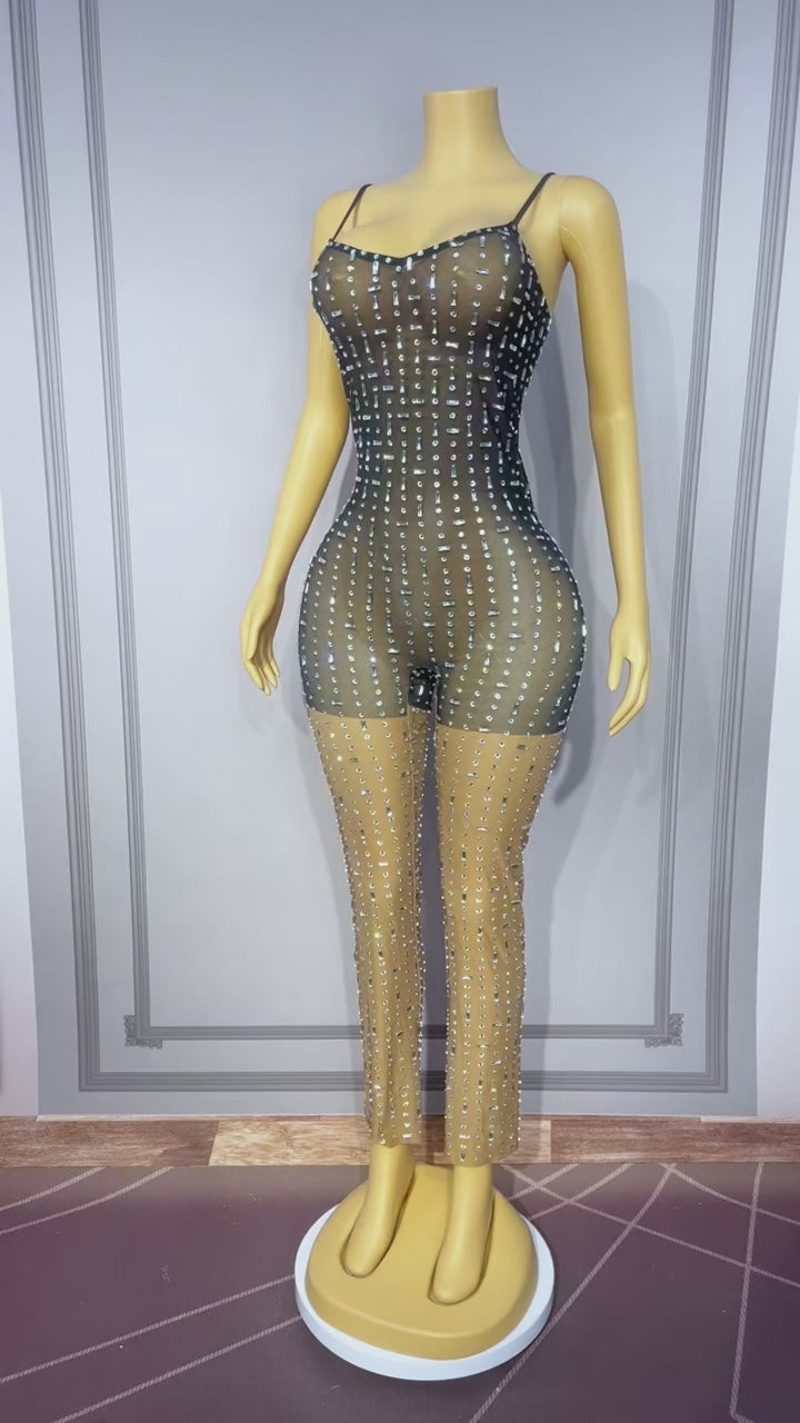 CELESINYI Xiaomili Crystal Rice Grain Jumpsuit