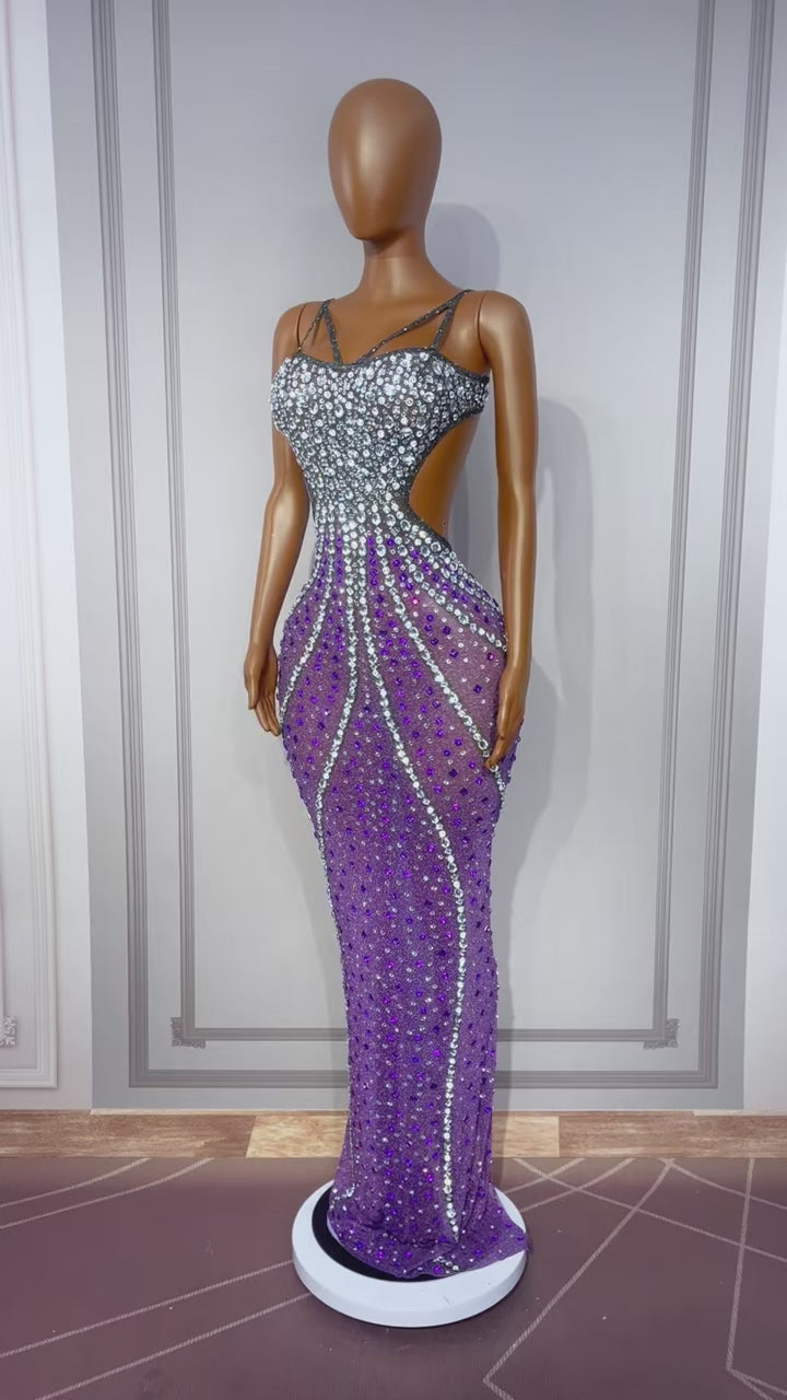 CELESINYI Heiyuwei Crystal Mermaid Gown
