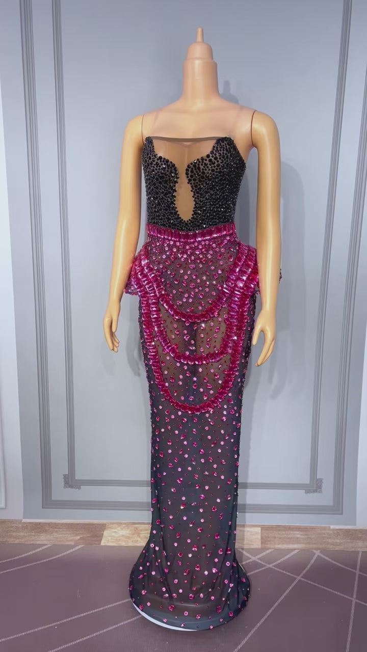 CELESINYI Xiaolanguan Crystal Rose Gown